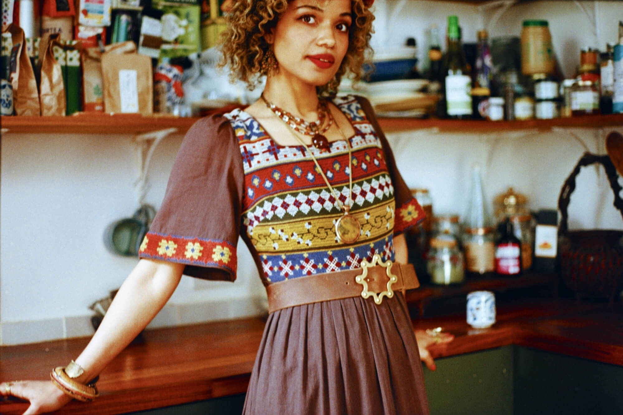 Magic Carpet Ride collection featuring 70s brown maxi dress by The Hippie Shake