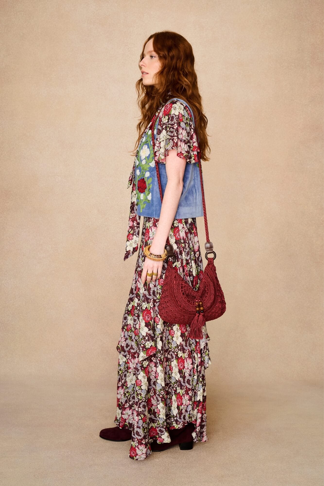 knee length dresses for ladies Forget Me Not Floral Maxi Dress
