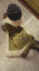 UGC of model wearing The Hippie Shake's Juniper Green Embroidered Long Penny Lane Coat