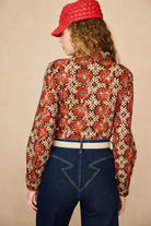 Underground Collection featuring 70s geometric printed shirt by The Hippie Shake - back view