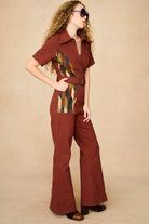 Underground Collection featuring 70s collared jumpsuit by The Hippie Shake