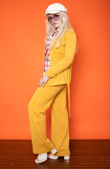 Vintage 70s Mustard Wool Suit