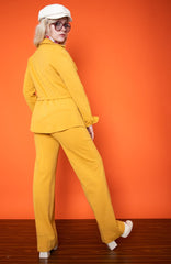 Vintage 70s Mustard Wool Suit