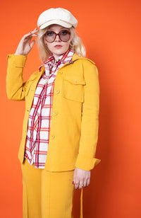 Vintage 70s Mustard Wool Suit