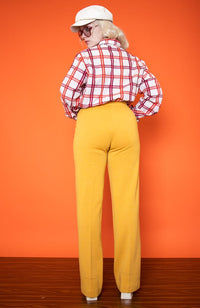 Vintage 70s Mustard Wool Suit
