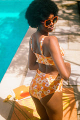 Marcie Retro Daisy Bikini Set