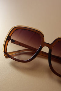 Sister Disco Brown Square Sunglasses