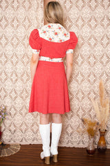 Vintage 1970s Red Mini Dress