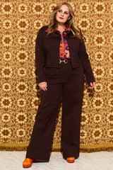 Marianne Brown Cropped Jacket - Jackets & Coats
