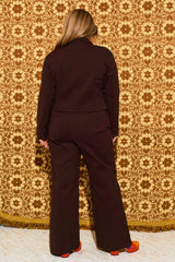 Marianne Brown Cropped Jacket - Jackets & Coats