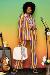 A Hard Day's Night Striped Blazer - Jackets & Coats