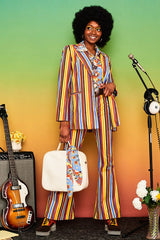 A Hard Day's Night Striped Blazer - Jackets & Coats