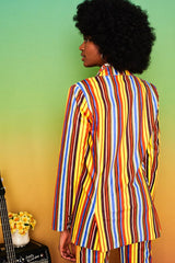 A Hard Day's Night Striped Blazer - Jackets & Coats