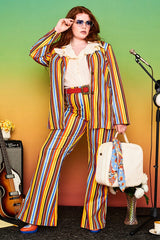 A Hard Day's Night Striped Blazer - Jackets & Coats
