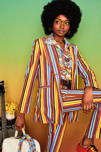 A Hard Day's Night Striped Blazer - Jackets & Coats