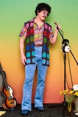 All Things Must Pass Crochet Vest - Mens