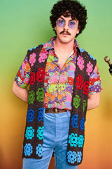 All Things Must Pass Crochet Vest - Mens