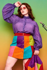 All Together Now Patchwork Skirt - Skirts