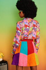 All Together Now Patchwork Skirt - Skirts