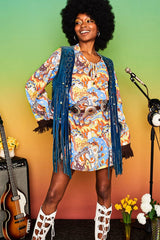 All You Need Is Love Typedelic Mini Dress - Dresses