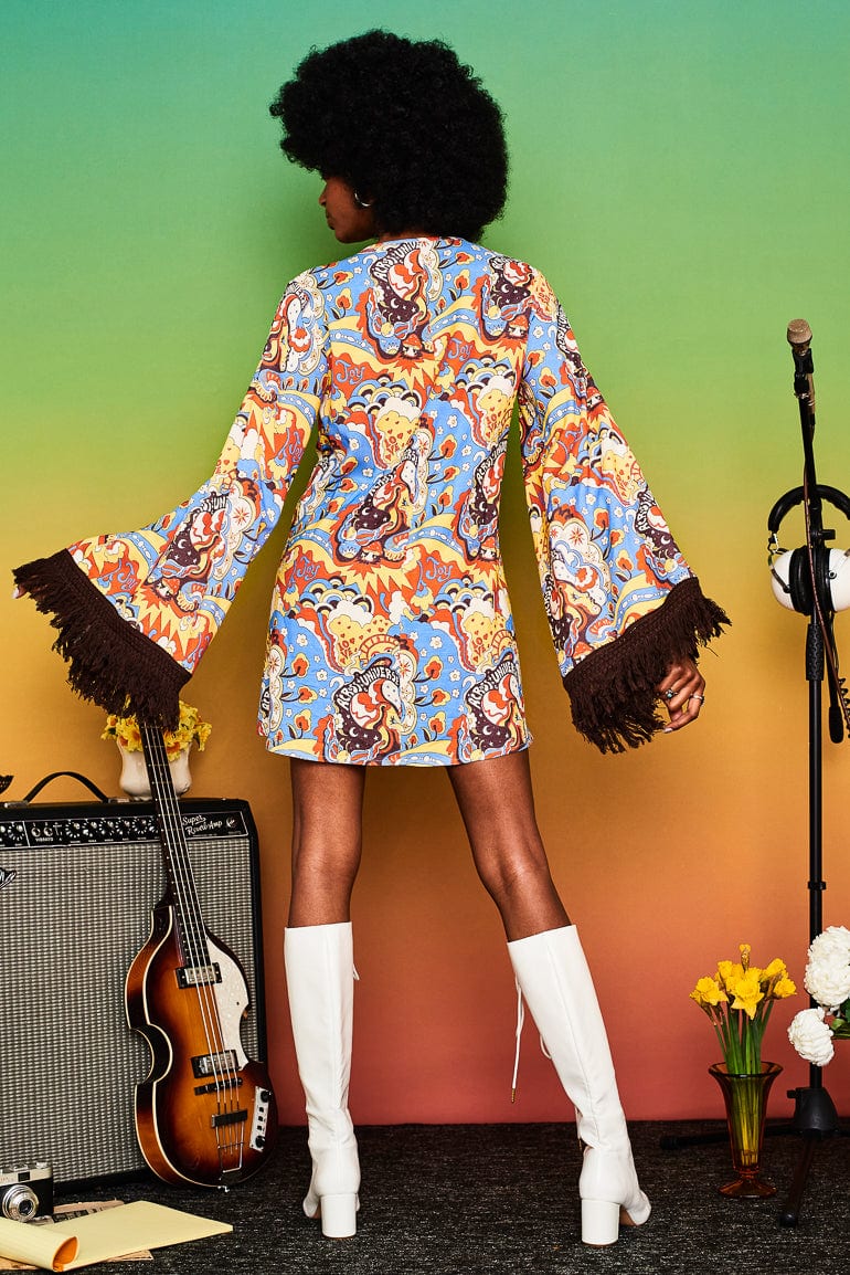 All You Need Is Love Typedelic Mini Dress - Dresses