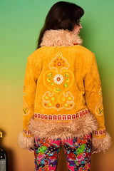 Breaking Hearts Yellow Cropped Penny Lane Coat - Jackets & Coats