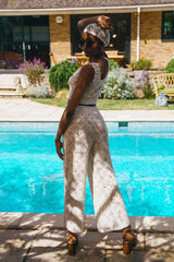 California Cream Crochet Trousers - Trousers