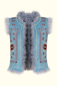 Day Tripper Blue Reversible Vest - Waistcoats