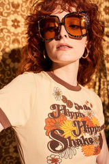Do The Hippie Hippie Shake Ringer T-Shirt - T-Shirts