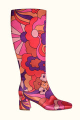 Genevieve Psychedelic Cloud Gogo Boots - Footwear