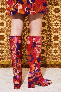 Genevieve Psychedelic Cloud Gogo Boots - Footwear
