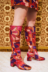 Genevieve Psychedelic Cloud Gogo Boots - Footwear