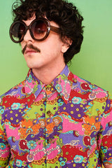 Glyn Johns Brown Oversized Sunglasses - Sunglasses