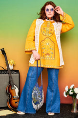 Good Day Sunshine Yellow Embroidered Tunic - Dresses