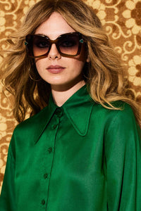 Hazey Jane Brown Marble Sunglasses - Sunglasses