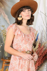 Hello Darlin’ Pink Floral Ruffle Maxi Dress - Dresses
