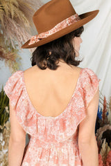 Hello Darlin’ Pink Floral Ruffle Maxi Dress - Dresses