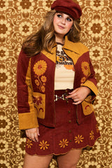 Honey Hi Corduroy Flower Jacket - Jackets & Coats