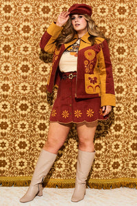 Honey Hi Corduroy Flower Jacket - Jackets & Coats