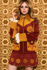 Honey Hi Corduroy Flower Jacket - Jackets & Coats