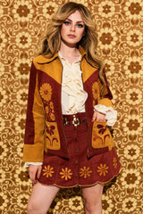 Honey Hi Corduroy Flower Jacket - Jackets & Coats