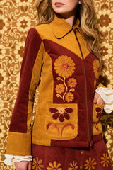 Honey Hi Corduroy Flower Jacket - Jackets & Coats