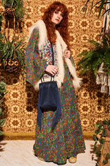 Lady Of The Canyon Green Paisley Maxi Dress - Dresses