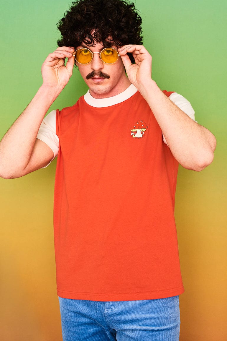 Lennon Yellow Round Sunglasses - Mens