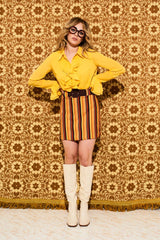 Let The Good Times Roll Yellow Ruffle Blouse - Blouses & Tops