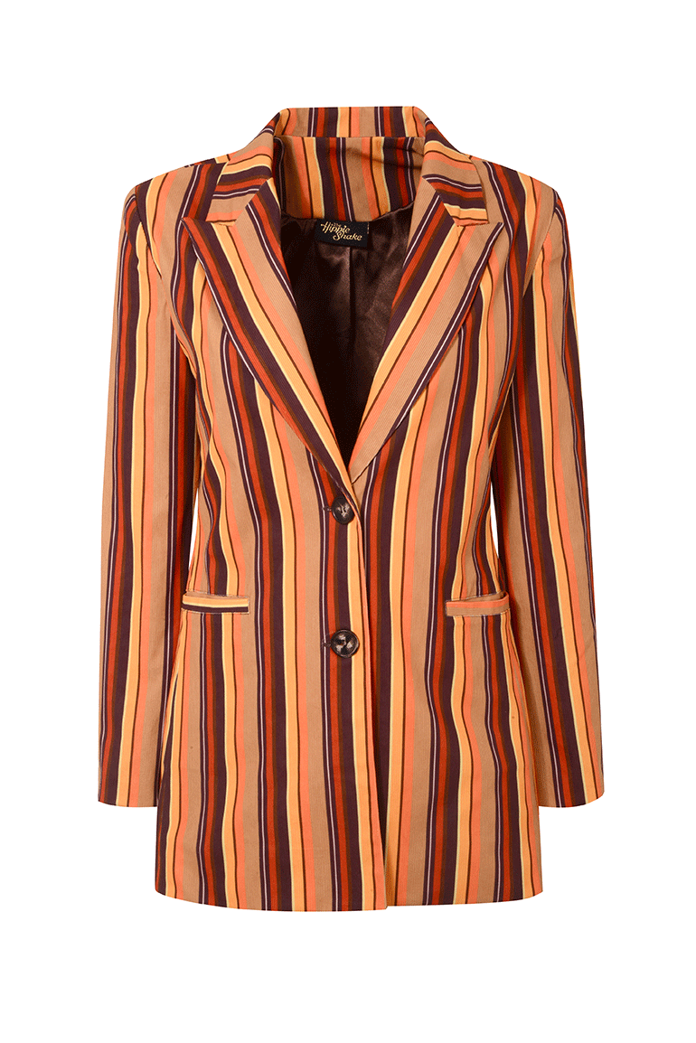 Like A Rolling Stone Striped Blazer - Jackets & Coats
