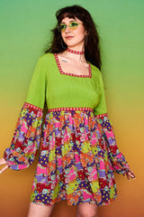 Loretta Psychedelic Mini Dress - Dresses