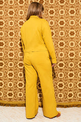 Marianne Yellow High Waisted Trousers - Trousers