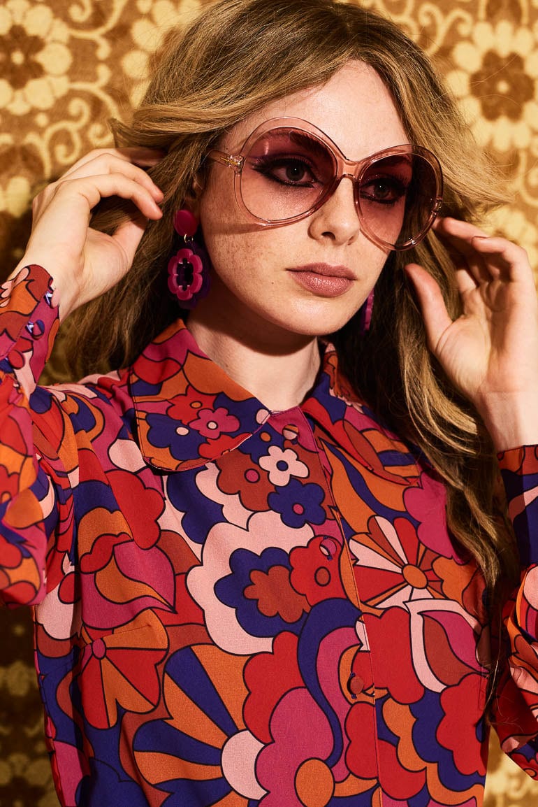 Ohh La La Pink Oversized Sunglasses - Sunglasses