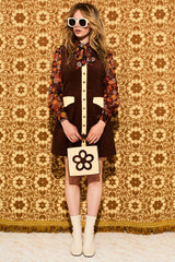 Pattie Brown Corduroy Pinafore Dress - Dresses
